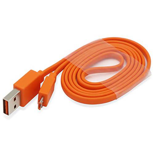 USB 마이크로 고속 파워 충전 충전 케이블 케이블 JBL 무선 블루투스 스피커 이어폰 헤드폰 (오렌지)