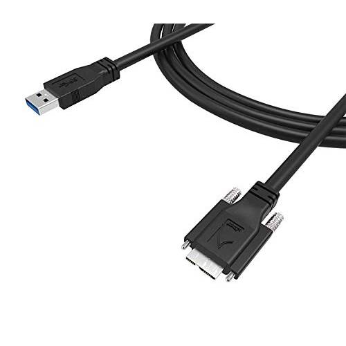 USB 3.0 a/ M to 마이크로 B/ M 듀얼 스크류 잠금 케이블, 5m (15 ft.), 초고속 지원, USB3 비전 카메라 호환가능한