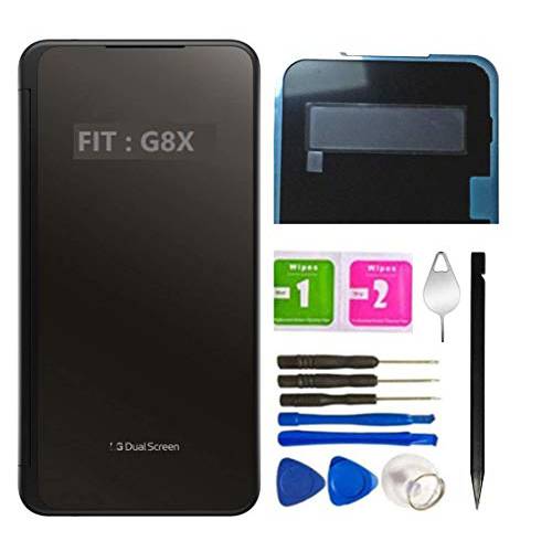 G8X ThinQ 듀얼 스크린 글래스 교체용 Pre- 설치 테이프 The 케이스 커버 LG G8X ThinQ 모든 모델+ 툴 (듀얼 스크린 글래스)