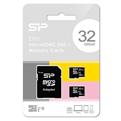 실리콘 파워 Elite 32GB 마이크로SD 카드 어댑터포함 (2 마이크로SD+ 1 어댑터)