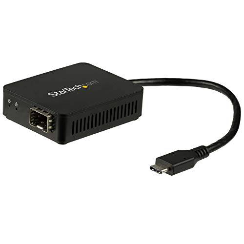 StarTech .com USB C to 파이버 Optic 컨버터, 변환기 - 오픈 SFP - 1000BASE-SX/ LX - 윈도우/ Mac/  리눅스 - USB 랜포트 - USB 네트워크 어댑터 (US1GC30 SFP)