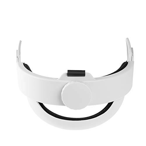 Ermorgen VR 헤드밴드 호환가능 오큘러스 퀘스트 2, 교체용 Elite 스트랩 조절가능 Clockwork 노브 디자인 Non-Slip 헤드 스트랩 엑스트라 a 헤드 쿠션, VR 헤드폰,헤드셋 악세사리