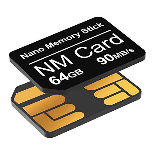 강화 버전 NM 카드 64GB 90MB/ S 소형 메모리 카드 소형 카드 only 적용가능한 화웨이 P30/ P30pro/ P40 시리즈/ Mate20 시리즈/ Mate30 시리즈/ Mate40 시리즈 소형 64GB 카드