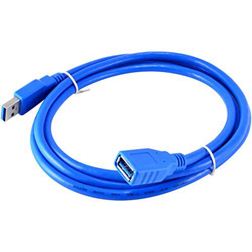 JacobsParts USB 3.0 연장 케이블 스탠다드 타입 A Male to Female,  블루 - 1.5 미터 (5 Feet)