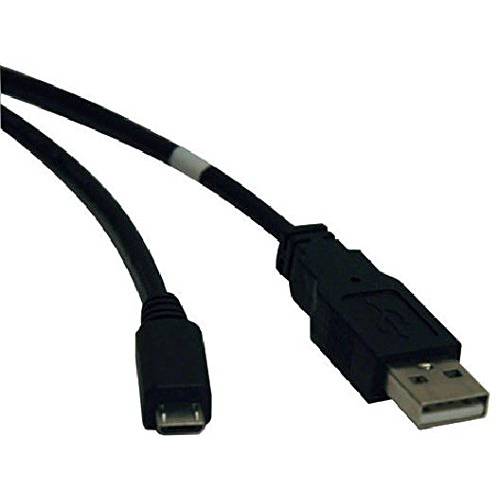 Tripp Lite USB 2.0 Hi-Speed A to Micro-B 케이블 (M/ M) 10-ft. (U050-010), 블랙