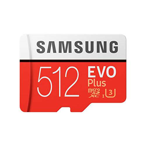 SAMSUNG EVO 플러스 512GB 마이크로SD+  어댑터. (MB-MC512HA/ EU)