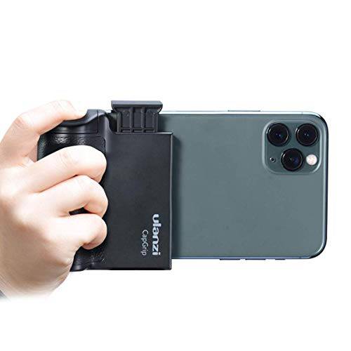 ULANZI CapGrip 스마트폰 카메라 셔터 리모컨 핸들 그립 탈착식 무선 리모컨 아이폰 삼성 구글 OnePlus 휴대폰 비디오/ 포토 촬영
