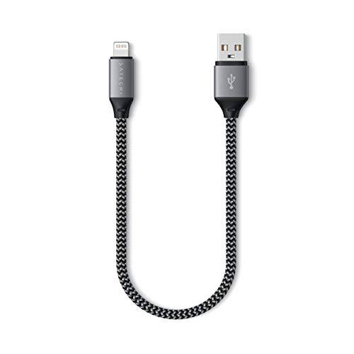 Satechi USB-A to 라이트닝 충전 케이블  MFi 인증된  호환가능한 아이폰 12 프로 맥스/ 12 프로/ 12 미니/ 12, 11 프로 맥스/ 11 프로/ 11, XS 맥스/ Xs/ XR/ X