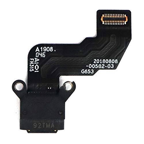 USB 충전기 충전 포트 도크 커넥터 리본 플렉스 케이블 교체용 호환가능한 구글 픽셀 2 XL G001C