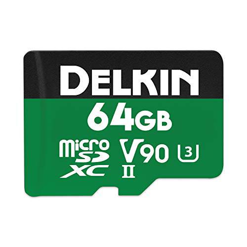 Delkin 디바이스 64GB 파워 microSDXC UHS-II (V90) 메모리 카드 (DDMSDG200064)