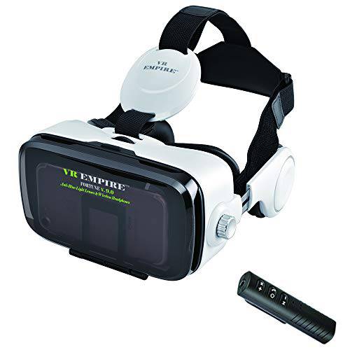 VR 헤드셋 아이폰/ 안드로이드 폰 120° FOV, 3.5mm 오디오 무선 어댑터, Anti-Blue-Light 렌즈, Fits 모든 Mobile’s Length/ 디스플레이 사이즈 Up to 6.7/ 7.2 인치. (WB)