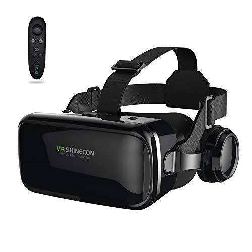 LONGLU VR 3D VR 헤드셋 글라스  영화&  비디오 게임 Imax, 3D VR 글라스 헬멧 호환가능한  아이폰&  안드로이드 4.7-6 인치 폰.