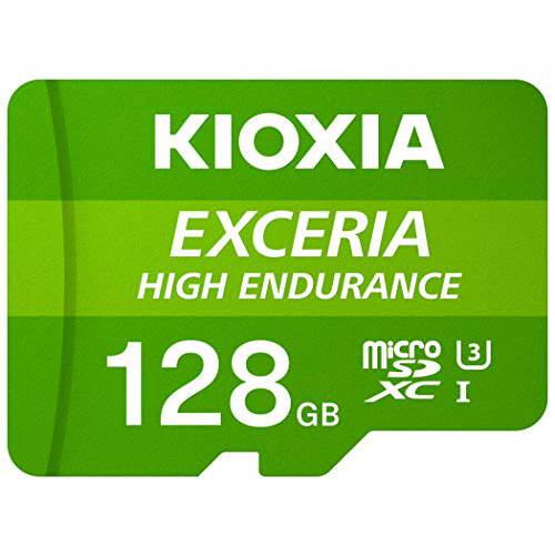 Kioxia 128GB 마이크로SD Exceria 하이 지구력 플래시 메모리 카드 U3 V30 C10 A1 Read 100MB/ s Write 85MB/ s LMHE1G128GG2