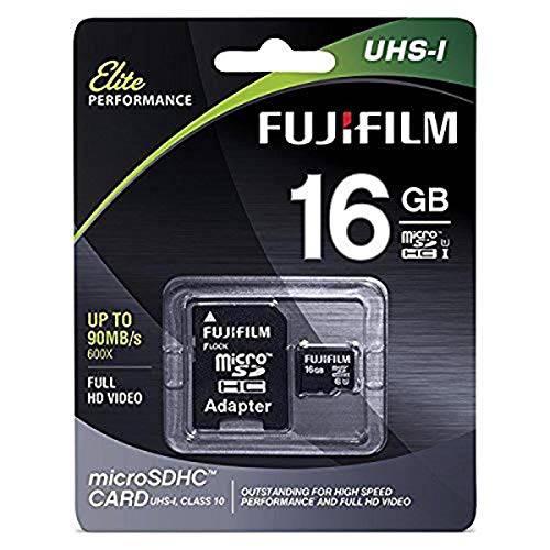 후지필름 Elite 16GB microSDHC Class 10 UHS-1 플래시 메모리 카드 600x/ 90MB/ s