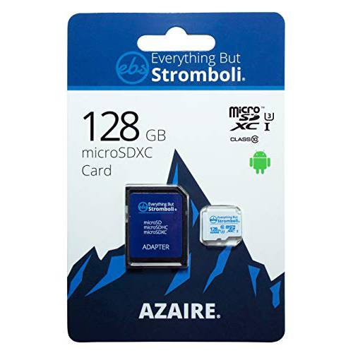 Everything But 스트롬볼리 Azaire 마이크로SD 128GB SDXC 메모리 카드 삼성 A 시리즈 Works A12, A02s, A02, A32, A51 5G 폰 Class 10 UHS-1 U3