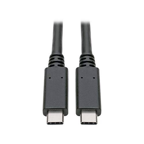 TRIPP 라이트 USB C 케이블 USB 3.1 세대 1 5A 타입 C M/ 고속 충전, 6’ (U420-003-5A), 3 Feet, 블랙