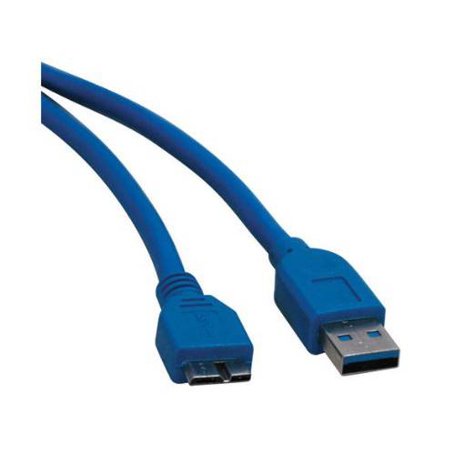 Tripp 라이트 U326-006 USB 3.0 슈퍼 스피드 5Gbps (A Male to 마이크로 B Male) 디바이스 케이블 (6 Feet, 블루)