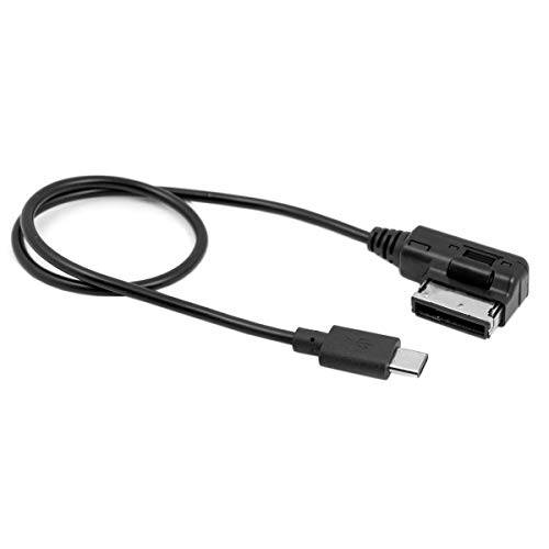 HDMIHOME 미디어 in AMI MDI USB-C USB 3.1 Type-C 충전 어댑터 케이블 자동차 VW 아우디 2014 A4 A6 Q5 Q7& New 맥북&  크롬북 HDMIHOME