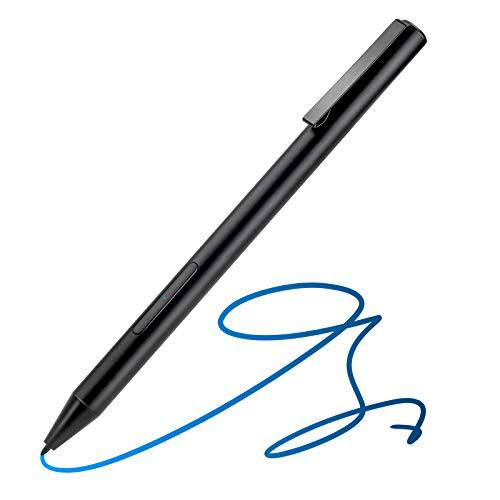 서피스 프로 7 12.3 스타일러스 펜, 팜 배제 and 1024 레벨 압력 디지털 액티브 스타일러스 펜슬 서피스 프로 7 펜, 드로잉 and 스케치 서피스 펜 포켓 클립, 블랙