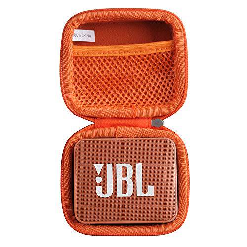 Hermitshell 여행용 케이스 JBL GO2 - 방수 울트라 휴대용 블루투스 스피커 (오렌지)