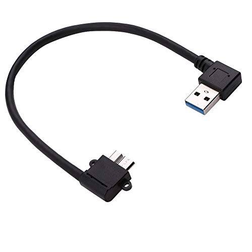 SMAYS 직각 USB 3.0 to 마이크로 B 케이블 도시바 외장 하드디스크 - 파워 충전 and 데이터 케이블