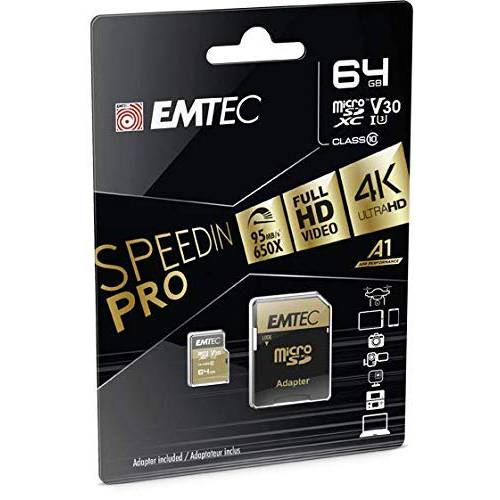 Emetc SPEEDIN’ 프로 마이크로SD Class 10 UHS-I U3 (64GB)