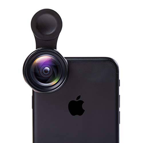 Lensgik MPL-001 휴대용 폰 카메라 렌즈, 2 in 1 HD 와이드 앵글& 15X HD 매크로 렌즈 키트 클립