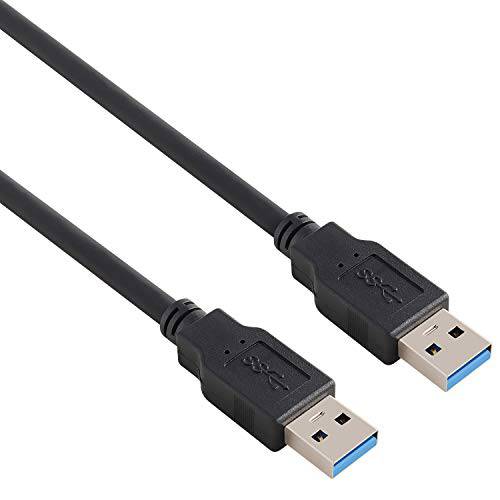 Pasow USB 3.0 타입 A Male to 타입 A Male 24/ 28AWG 케이블 케이블 (10 Feet, 블랙)