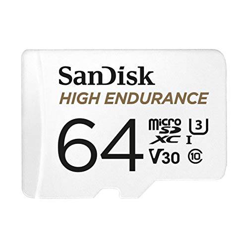 SanDisk 64GB 하이 지구력 UHS-I microSDXC 메모리 카드 SD 어댑터, 100MB/ s Read, 60MB/ s Write