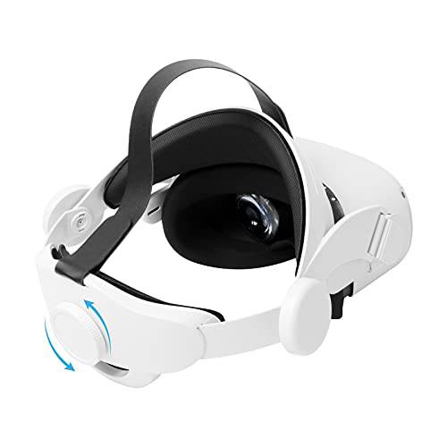 LICHIFIT Halo 스트랩 오큘러스 퀘스트 2, 조절가능 헤드밴드 VR 모자 회전가능 헤드 스트랩 교체용 Elite 스트랩 Quest2 VR 헤드셋 악세사리