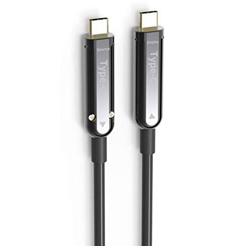 USB C 케이블 50ft 파이버 Optic (USB 3.1 타입 C to 타입 C 케이블) by Pacroban