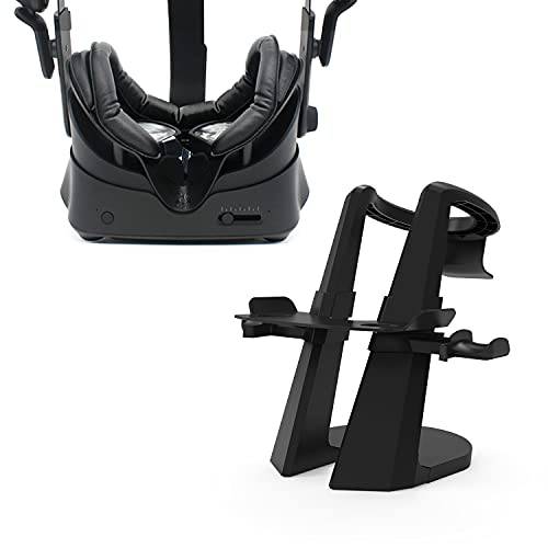 AM VR VR 헤드셋 디스플레이 스탠드 and 컨트롤러 홀더, 얼굴,페이셜 인터페이스 브라켓& PU 가죽 폼 페이스 커버 패드 교체용 편안한 세트 밸브 인덱스 헤드셋 ( VR 스탠드+  페이스 커버 )