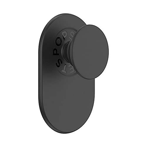 PopSockets PopGrip MagSafe: 그립 and 스탠드 휴대폰 and 케이스, 제거 and Reposition, 스왑가능 탑, 블랙