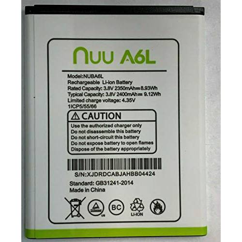 호환가능한 배터리 NUU 휴대용 A6L NUBA6L
