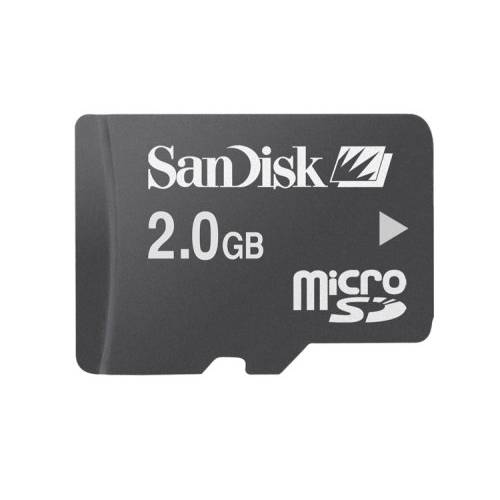 SanDisk 2GB 마이크로SD/ TransFlash 카드 w/ SD 어댑터 캠코더