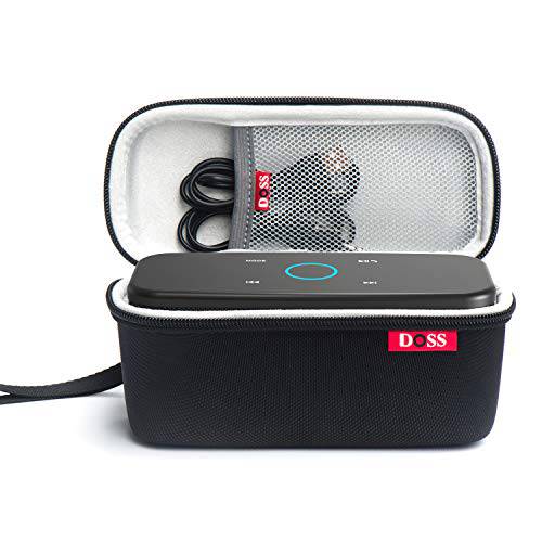 DOSS 사운드박스 플러스 휴대용 무선 블루투스 스피커 번들,묶음 DOSS 공식 보호 여행용 Case-Tiffany 블루& 블랙