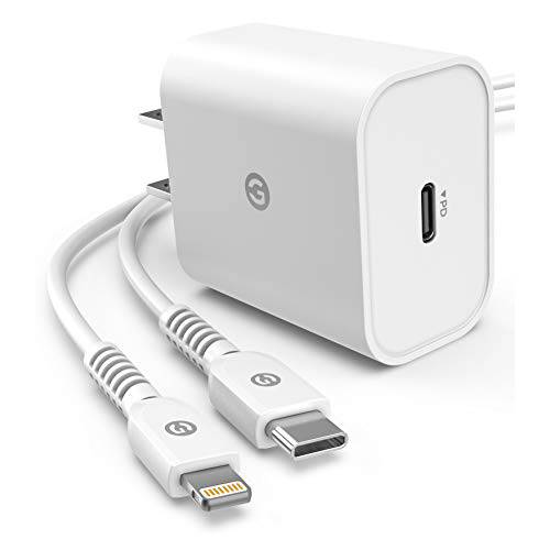 충전기 호환가능한 아이폰 12/ 아이폰 13 - MFi 애플 인증된 USB C to 라이트닝 케이블 고속 벽면 플러그 (18W) 퀵 충전 파워 어댑터 아이폰 XR/ 아이폰 11/ 12/ 13/ 미니/ 프로 맥스
