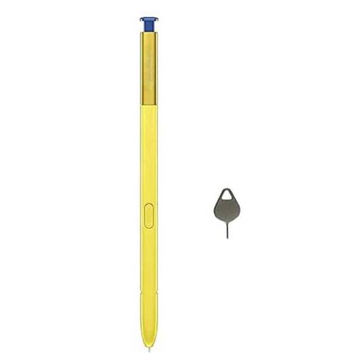터치 스크린 스타일러스 S 펜 교체용 삼성 갤럭시 Note9 노트 9 SM-N960F N960U N960DS N960C N960 스마트 스타일러스 블루투스+ Eject 핀 (Yellow)
