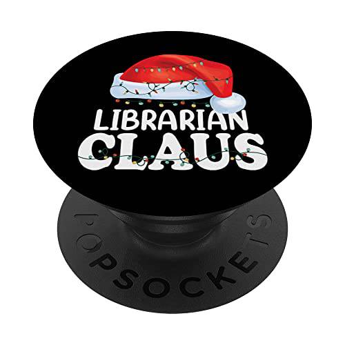 Librarian 산타클로스 크리스마스 Funny 매칭 할로윈 PopSockets 스왑가능 PopGrip