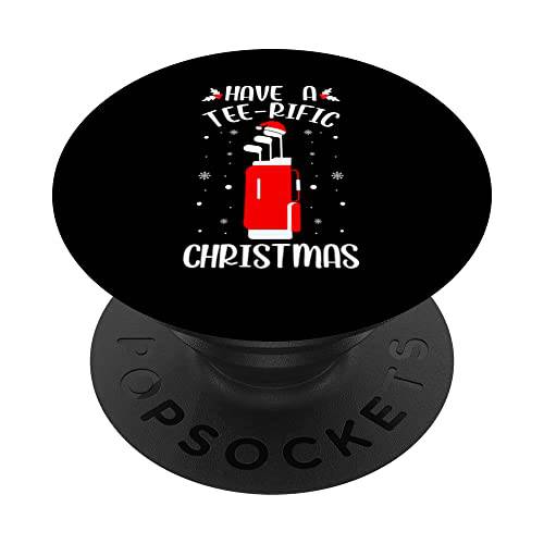 Have A Tee-rific 크리스마스 골프 플레이 Lover 크리스마스 팬 PopSockets 스왑가능 PopGrip