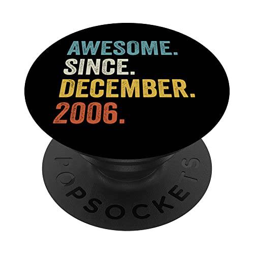 Awesome Since 12월 2006 15th 생일 PopSockets 스왑가능 PopGrip