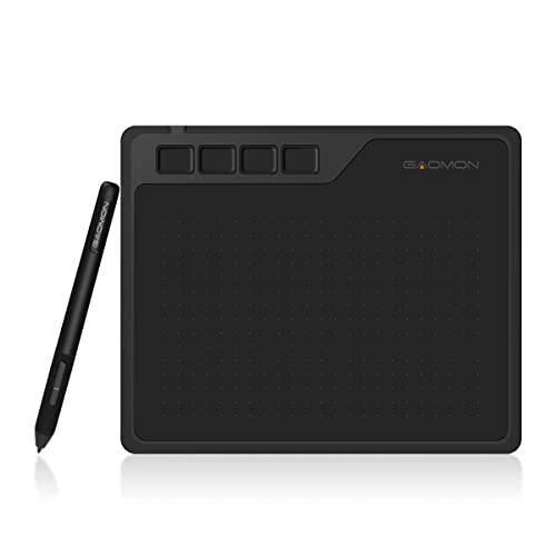 GAOMON S620 펜 태블릿, 태블릿PC AP32 Battery-Free 펜 8192 조절 펜 압력 OSU 온라인 Class and 디지털 드로잉