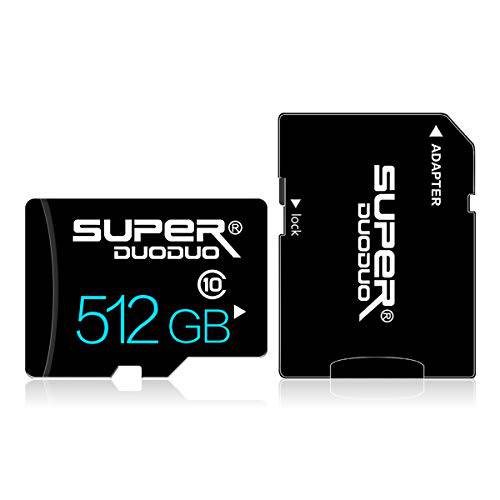 마이크로 SD 카드 512GB 메모리 카드 512GB TF 카드 Class 10 카메라 SD 카드 어댑터 카메라 컴퓨터 게임 콘솔,  블랙박스, 감시, 드론