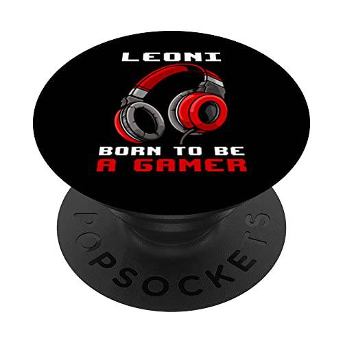 Leoni - Born To Be A 게이머 - 개인설정가능한 PopSockets 스왑가능 PopGrip