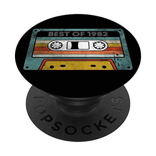 40th 생일 Best Of 1982 카세트 PopSockets 스왑가능 PopGrip