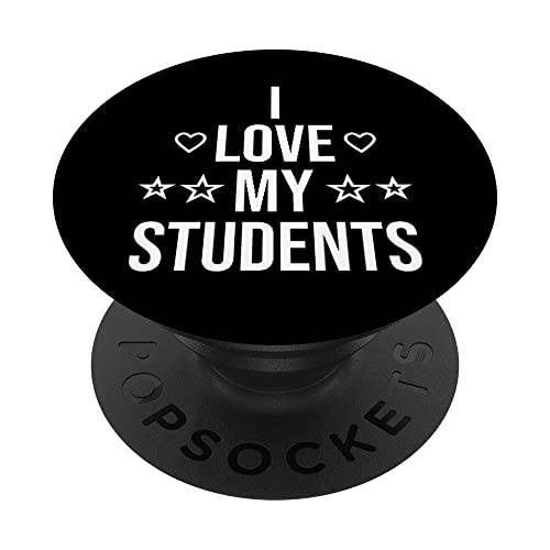I Love My 학생 초등학교 학교 선생님 후면 To 학교 PopSockets 스왑가능 PopGrip
