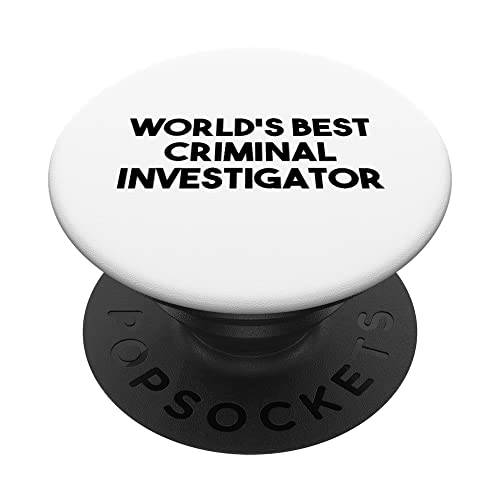 World’s Best Criminal Investigator PopSockets 스왑가능 PopGrip