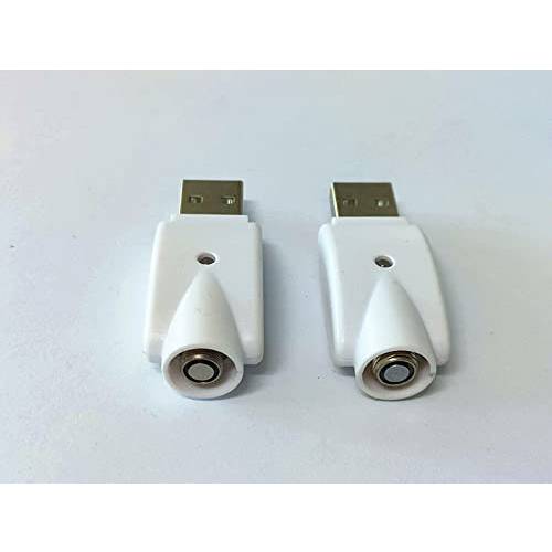 USB 충전기 LED 인디케이터, 스마트 과충전 프로텍트 2PC (화이트)