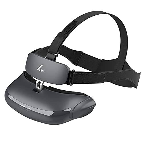 VR 헤드셋, GOOVIS 라이트 3D 영화 VR 듀얼 2K AMOLED 디스플레이, All-in-One PC VR 헤드셋 캐링 케이스 and Elite 스트랩 편안 보호 헤드 스트랩 감소 압력 in VR