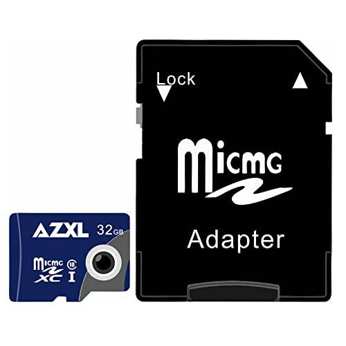 AZXL 32GB microSDXC 메모리 카드 풀 사이즈 Adapte, UHS-I U3, V30, 4K, C10, 마이크로 SD